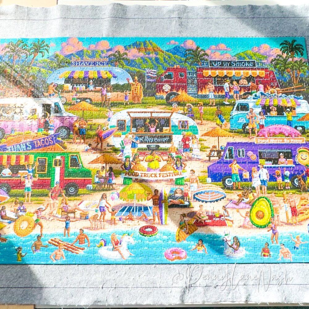 Buffalo Games Hawaiian Food Truck Festival 2000 Piece Jigsaw Puzzle - Picture 8 of 14